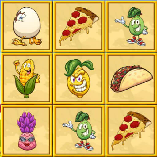 poster of Play Foody Memory Game Online 2024 game