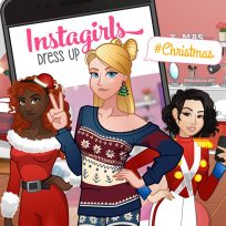 poster of Instagirls Christmas Dress Up game