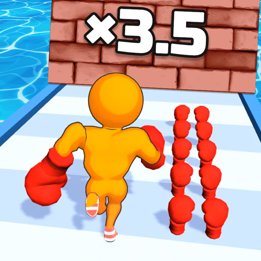 poster of Play Muscle Man Rush Game Online 2024 game