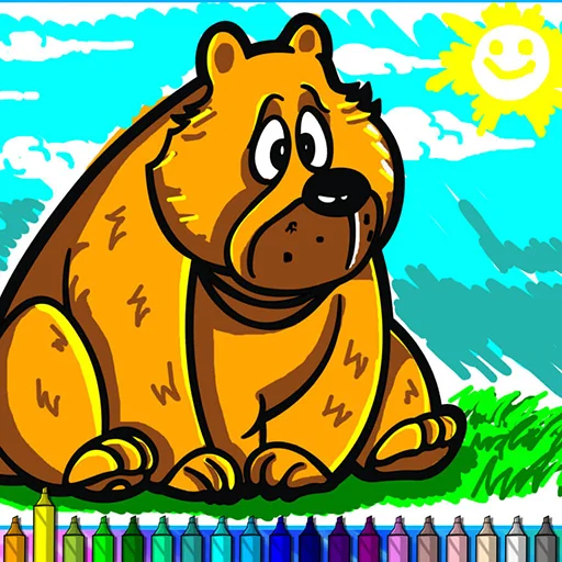poster of Play Coloring Books: Animals Game Online 2024 game