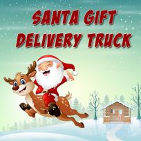 ملصق اللعبة Santa Gift Delivery Truck