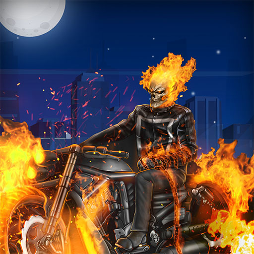 poster of Play Ghost Rider Game Online 2024 game