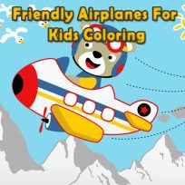 ملصق اللعبة Friendly Airplanes For Kids Coloring