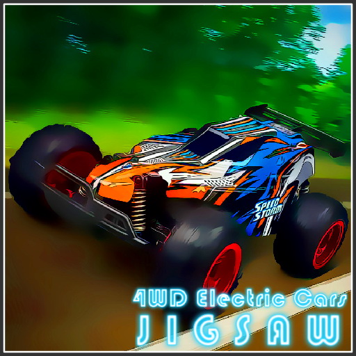 poster of Play 4WD Electric Cars Jigsaw Game Online 2024 game