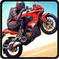 ملصق اللعبة Highway Traffic Moto Stunt Racer Game