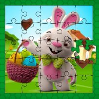 ملصق اللعبة Easter Bunny Eggs Jigsaw