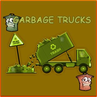 ملصق اللعبة Garbage Trucks Hidden Trash Can