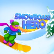 ملصق اللعبة Snowboard Hero