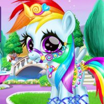 ملصق اللعبة Rainbow Pony Caring