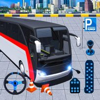 ملصق اللعبة Modern Bus Parking Advance Bus Games