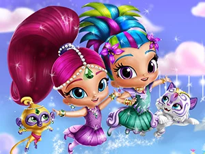 poster of Play Shimmer and Shine Dressup Game Online 2024 game