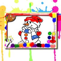 ملصق اللعبة Winter Coloring Book