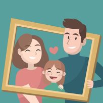 ملصق اللعبة Happy Family Puzzle