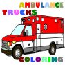 poster of Ambulance Trucks Coloring Pages game