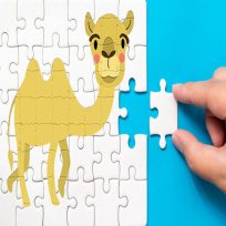 ملصق اللعبة Bactrian camel Puzzle Challenge