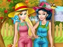 poster of Princesses Working in the Garden game