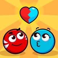 poster of Red and Blue Ball Cupid love game