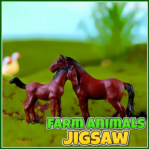 poster of Play Farm Animals Jigsaw Game Online 2024 game