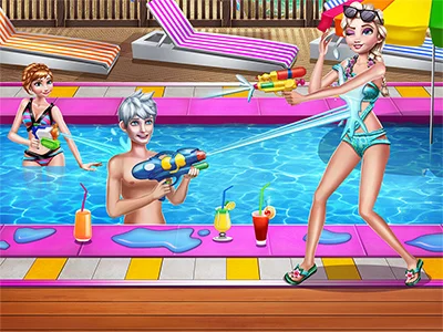 poster of Play Sisters Pool Party Game Online 2024 game