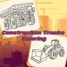 poster of Construction Trucks Coloring game