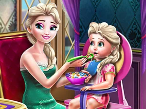 poster of Play Ice Queen Toddler Feed Game Online 2024 game