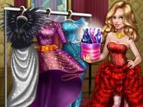 ملصق اللعبة Sery Haute Couture Dolly Dress Up H5