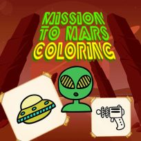 poster of Mission to Mars Coloring game