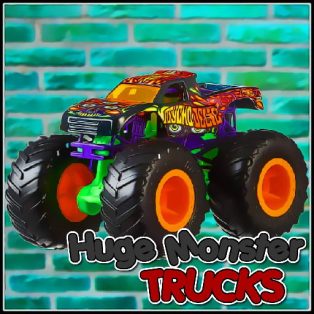 poster of Huge Monster Trucks game