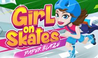 poster of Girl on Skates: Paper Blaze game