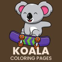 ملصق اللعبة Koala Coloring Pages