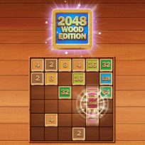 ملصق اللعبة 2048 Wooden Edition