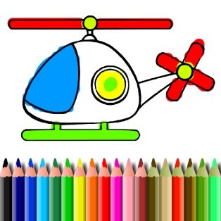 ملصق اللعبة BTS Helicopter Coloring