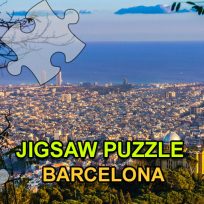 ملصق اللعبة Jigsaw Puzzle Barcelona