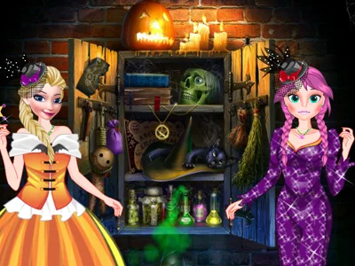 poster of Play Princess Halloween Costumes Game Online 2024 game