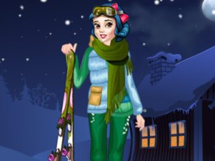 poster of Princess Winter Skiing game