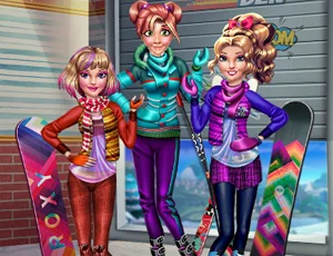 poster of Play Princesses Winter Holiday Game Online 2024 game