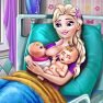 poster of Elsa Mommy Twins Birth game