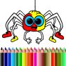 poster of Halloween Coloring Time game