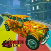 ملصق اللعبة Colorful Racing