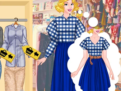 poster of Play Princesses Thrift Shop Challenge Game Online 2024 game