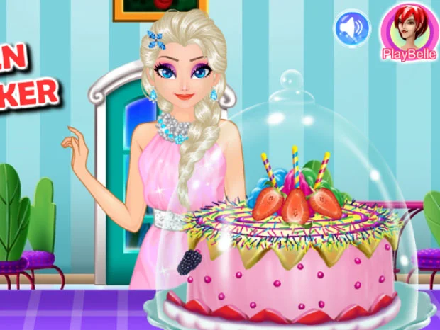 poster of Play Ice Queen Royal Baker Game Online 2024 game