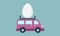 ملصق اللعبة Eggs and Cars