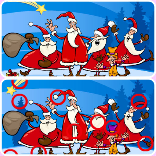 poster of Play Christmas Photo Differences 2 Game Online 2024 game