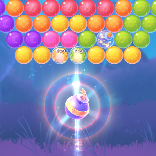 poster of Play Bubble Queen Cat Game Online 2024 game