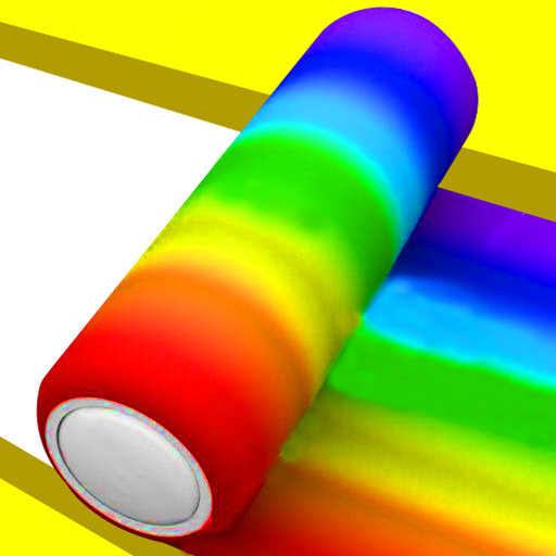 poster of Play Color Roller 3D Game Online 2024 game