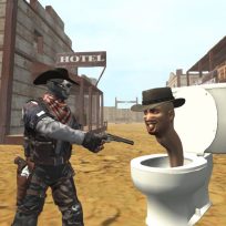 poster of Cowboy vs Skibidi Toilets game