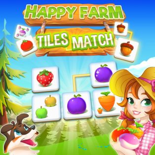 poster of Happy Farm Tiles Match game