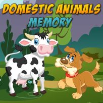 ملصق اللعبة Domestic Animals Memory