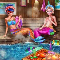 ملصق اللعبة Mermaids Bffs Realife Sauna