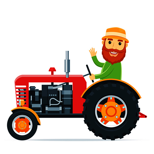 poster of Play Cartoon Farm Traktors Game Online 2024 game